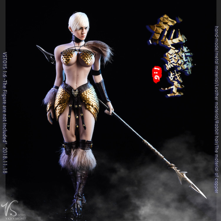 DragonscaleWarrior - NEW PRODUCT: VSTOYS New 1/6 Dragonscale Female Warrior Elevator Kit - Handmade Armor, Pure Copper Armor Leather Rabbit Hair~ 23302610