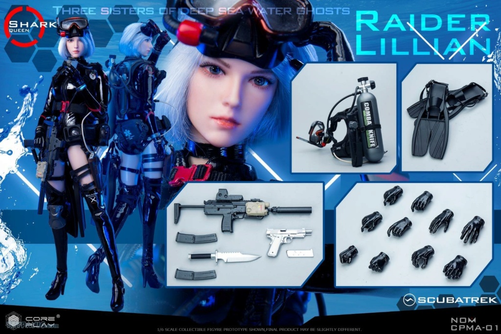 NEW PRODUCT: Coreplay: 1/6 scale Three Sisters Of Deep Sea Water Ghosts Raider Lillian 23320212
