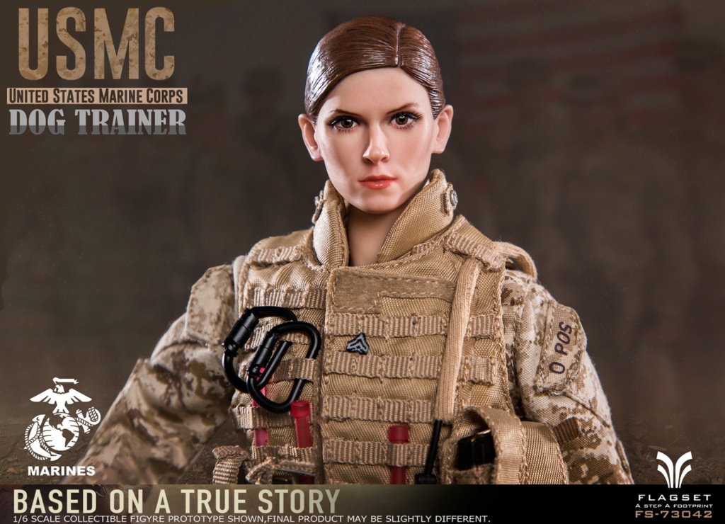 NEW PRODUCT: Flagset: 1/6 US Marine Corps female dog trainer (#FS73042) 23524611