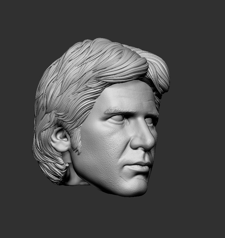 Interest: Han Solo (Star Wars - A New Hope) Unpainted head sculpt 24506610