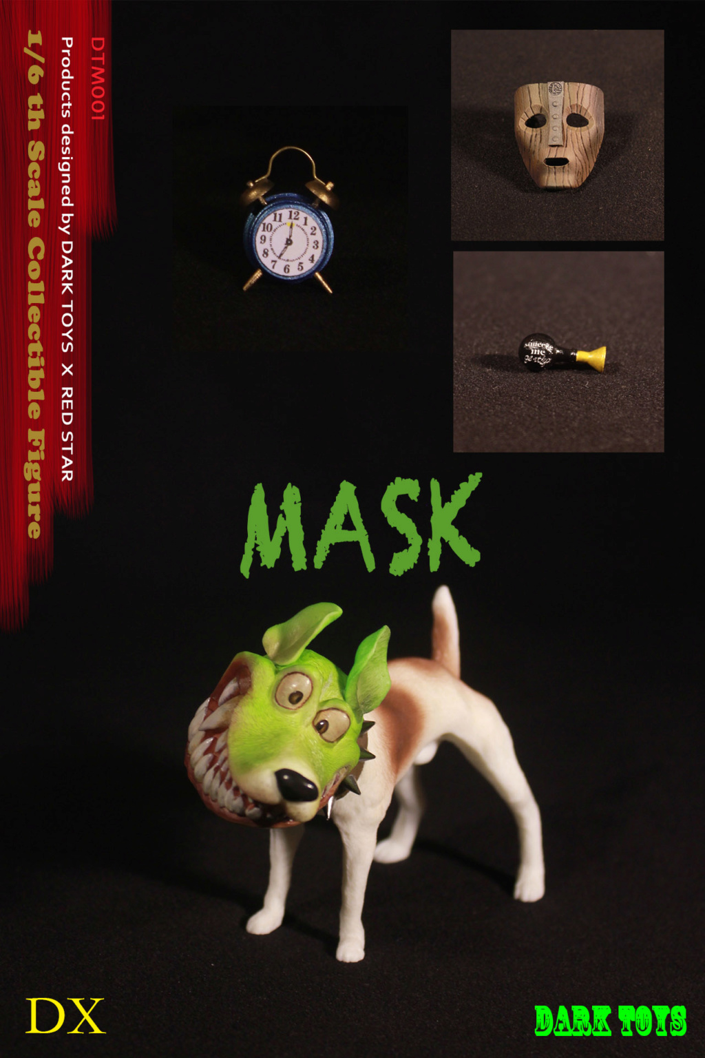 Male - NEW PRODUCT: DARK TOYS: 1/6 Funny Mask Man - DX Deluxe Set DTM001 # 2456