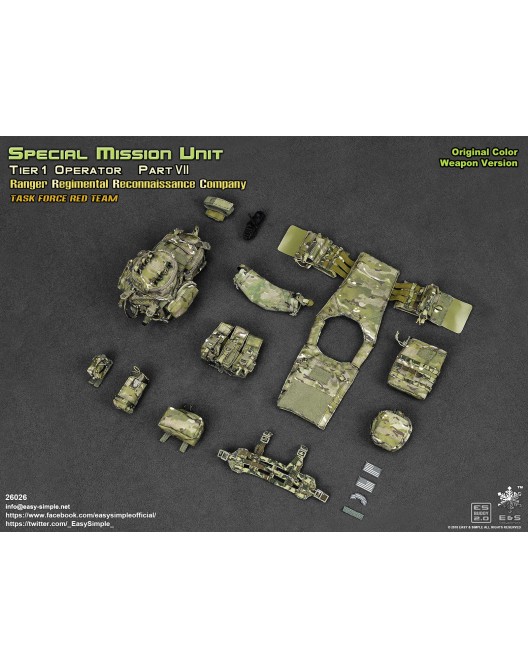 modernmilitary -  NEW PRODUCT: Easy & Simple: Tier 1 SMU Part VII Ranger Regimental Reconnaissance Company Figure (Original Color Weapon) 26026-44