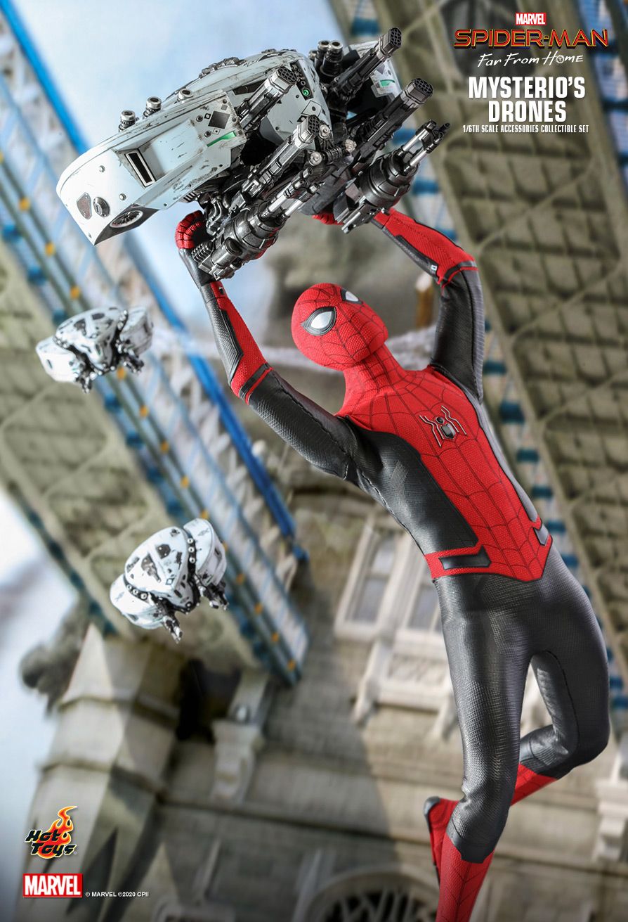 movie - NEW PRODUCT: HOT TOYS: SPIDER-MAN: FAR FROM HOME MYSTERIO'S DRONES 1/6TH SCALE ACCESSORIES COLLECTIBLE SET 2609