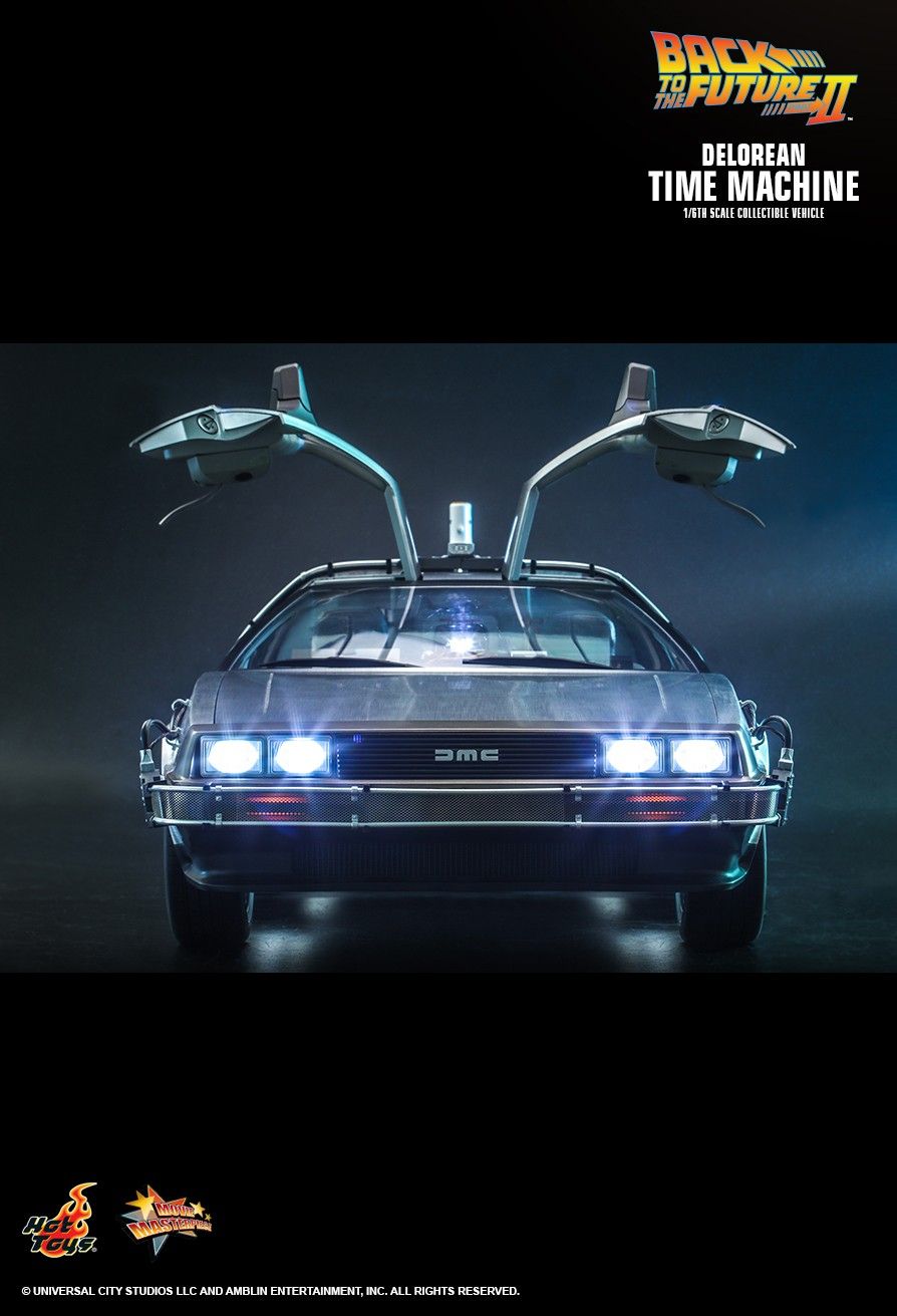 NEW PRODUCT: HOT TOYS: BACK TO THE FUTURE II DELOREAN TIME MACHINE 1/6TH SCALE COLLECTIBLE VEHICLE 2617eb10