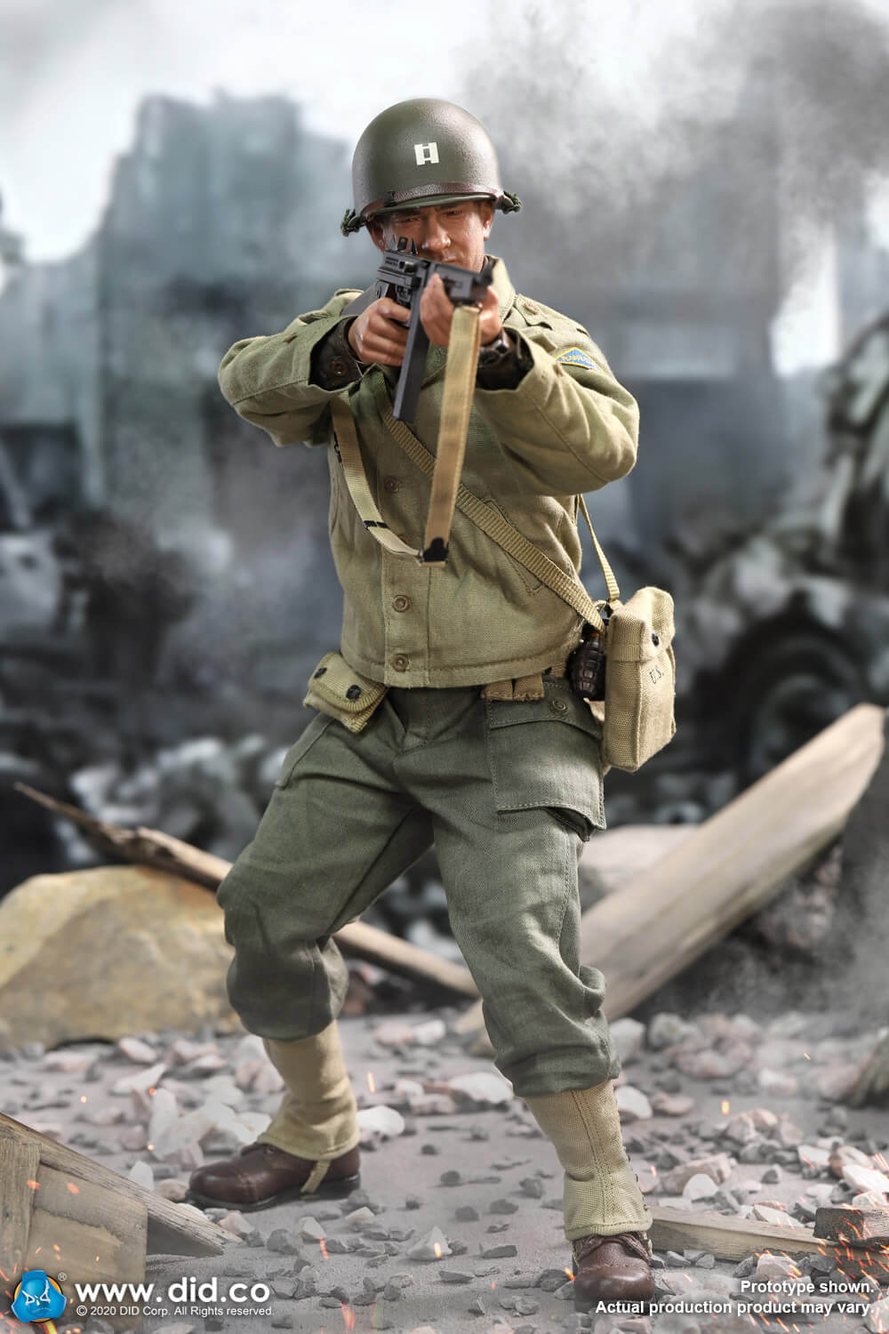 WWII - NEW PRODUCT: DiD: A80145 1/6 scale WWII US 2nd Ranger Battalion Series 3 Captain Miller 2660