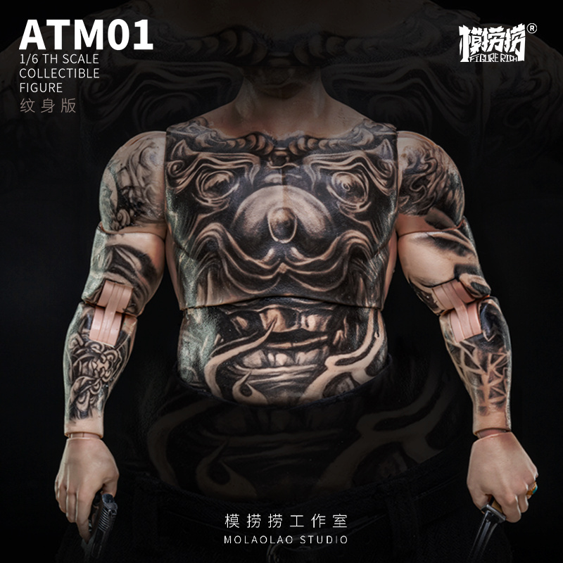 NEW PRODUCT: Molaolao Studio: 1/6 Male Stout Body Standard Version (ATM01) & Tattoo Version (ATM01-1) 26620210