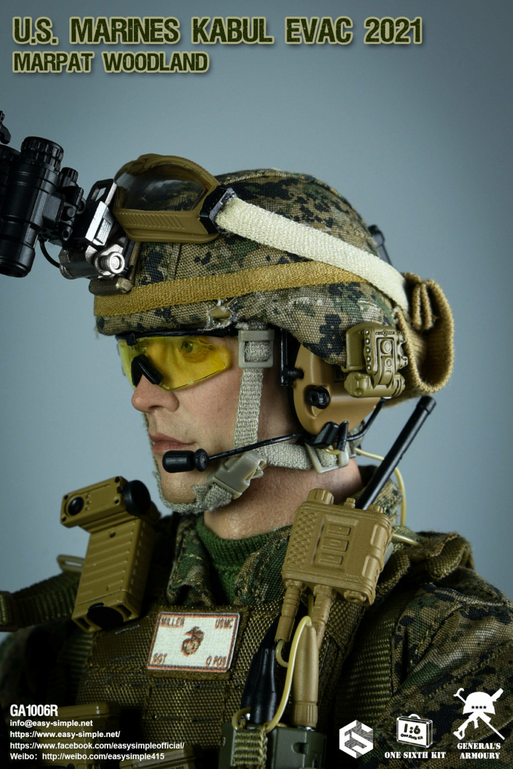 modernmilitary - NEW PRODUCT: General's Armoury: GA1006R U.S. MARINES KABUL EVAC 2021 MARPAT WOODLAND 27716510