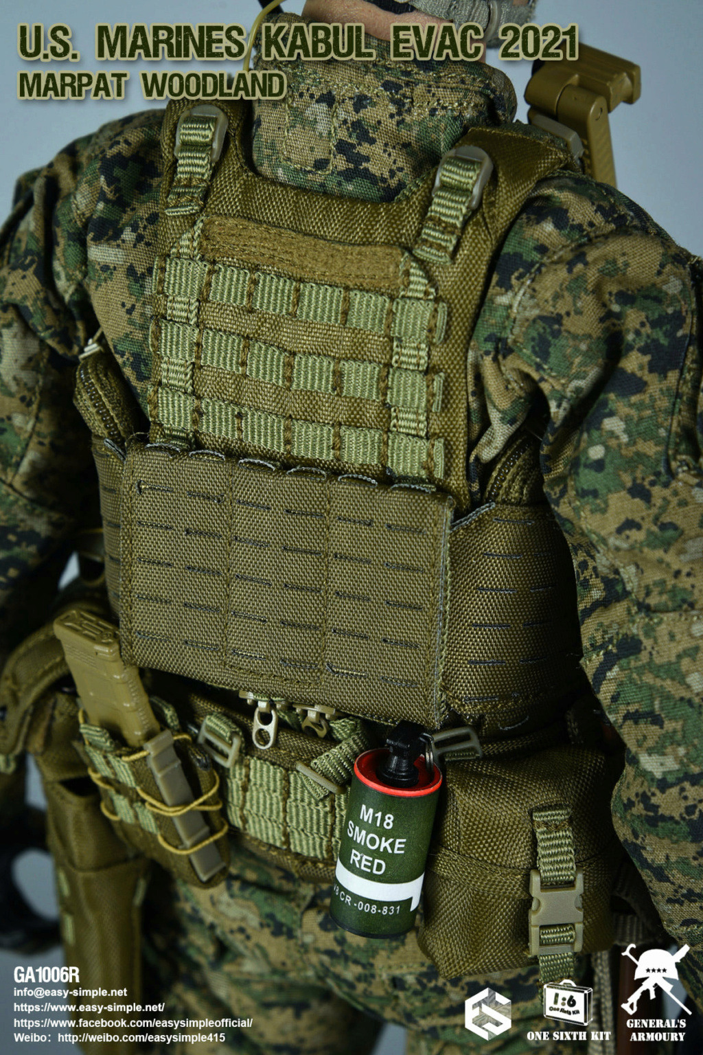 modernmilitary - NEW PRODUCT: General's Armoury: GA1006R U.S. MARINES KABUL EVAC 2021 MARPAT WOODLAND 27716810