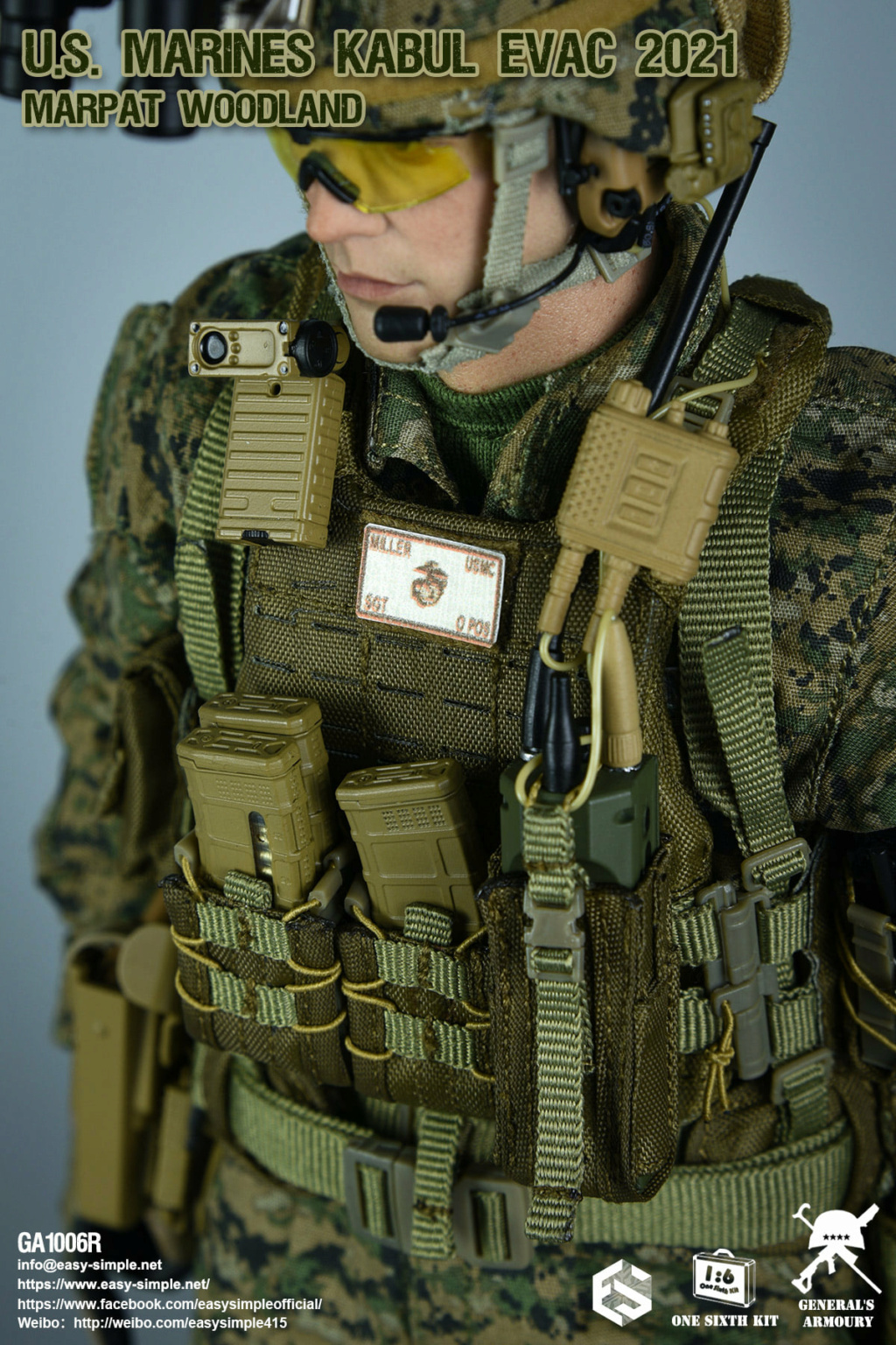 modernmilitary - NEW PRODUCT: General's Armoury: GA1006R U.S. MARINES KABUL EVAC 2021 MARPAT WOODLAND 27756310