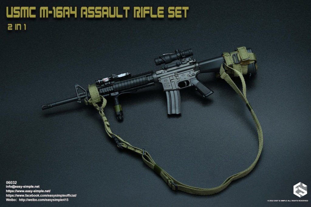 M164A4 - NEW PRODUCT: Easy&Simple: 06032 USMC M16A4 Assault Rifle Set 2 in 1 27780712