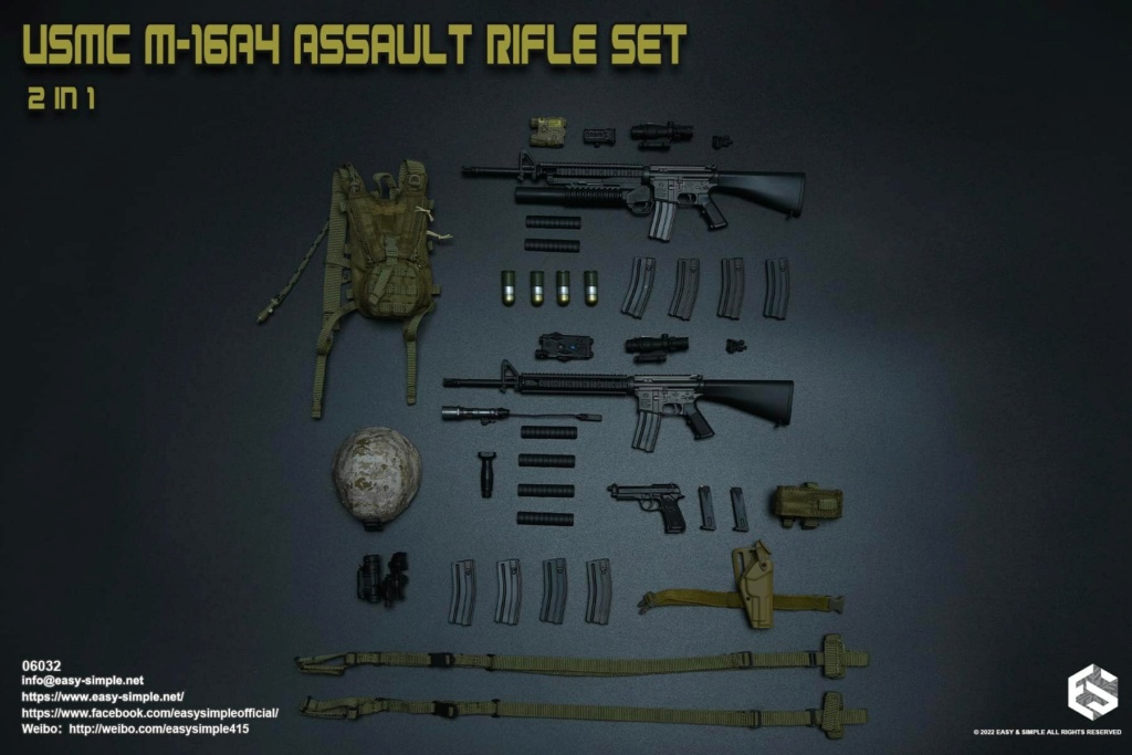accessory - NEW PRODUCT: Easy&Simple: 06032 USMC M16A4 Assault Rifle Set 2 in 1 27804710