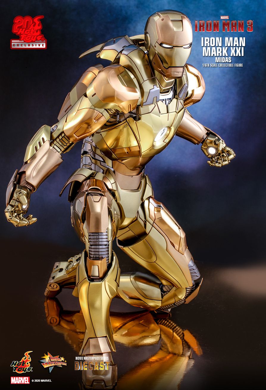 NEW PRODUCT: HOT TOYS: IRON MAN 3 IRON MAN MARK XXI (MIDAS ...