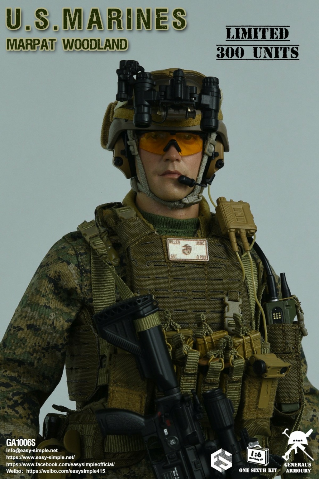 modernmilitary - NEW PRODUCT: General‘s Armoury: GA1006S 1/6 Scale U.S. MARINES MARPAT WOODLAND (Limited 300 Units) 28409210