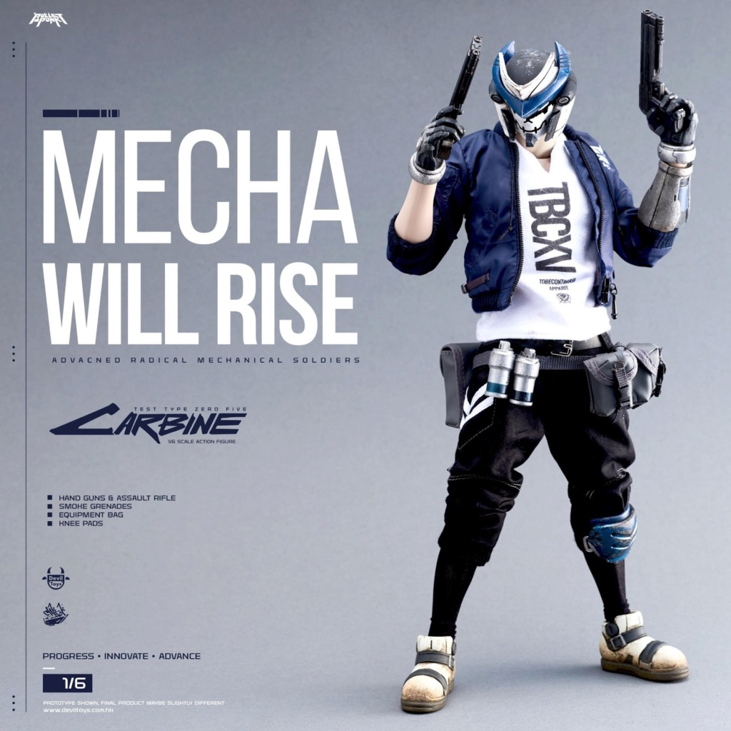 NEW PRODUCT: Mecha Will Rise! Devil Toys presents 1/6th scale Carbine and DXIII 12-inch figures 286