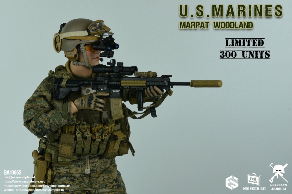 modernmilitary - NEW PRODUCT: General‘s Armoury: GA1006S 1/6 Scale U.S. MARINES MARPAT WOODLAND (Limited 300 Units) 28689110