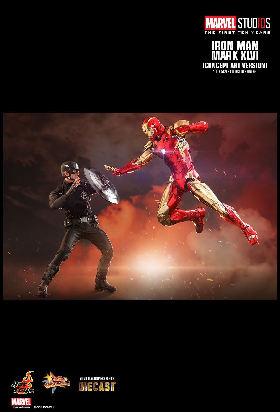 marvel - NEW PRODUCT: HOT TOYS: MARVEL STUDIOS: THE FIRST TEN YEARS IRON MAN MARK XLVI (CONCEPT ART VERSION) 1/6TH SCALE COLLECTIBLE FIGURE 290