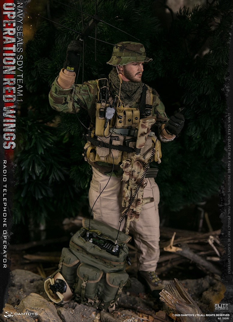 NEW PRODUCT: DAM TOYS: OPERATION RED WINGS NAVY SEALS SDV TEAM 1 RADIO TELEPHONE OPERATOR 1/6 SCALE ACTION FIGURE 78081 2901