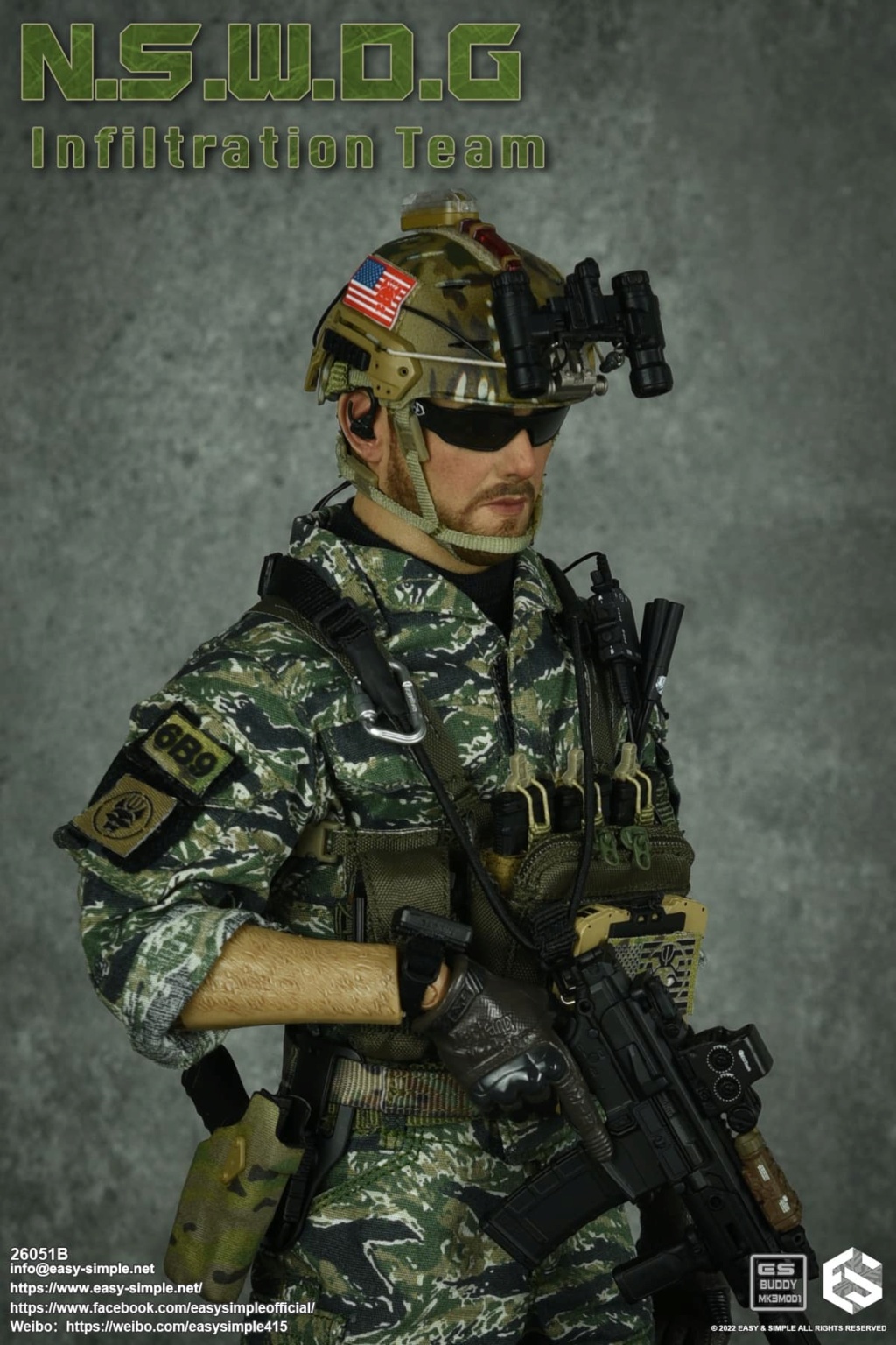 InfilitrationTeam - NEW PRODUCT: EASY AND SIMPLE 1/6 SCALE FIGURE: N.S.W.D.G INFILTRATION TEAM - (2 Versions) 29108