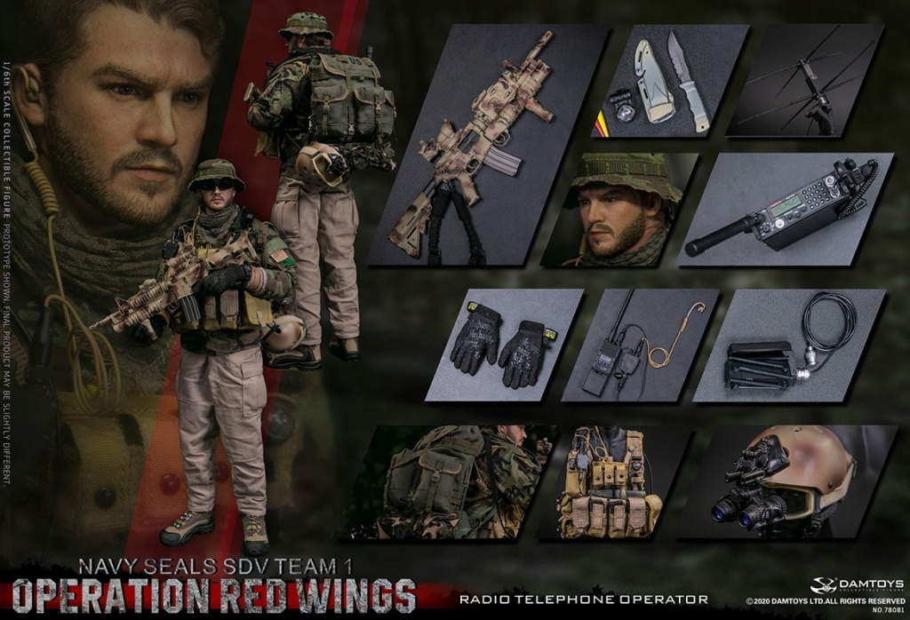 ModernMilitary - NEW PRODUCT: DAM TOYS: OPERATION RED WINGS NAVY SEALS SDV TEAM 1 RADIO TELEPHONE OPERATOR 1/6 SCALE ACTION FIGURE 78081 2947