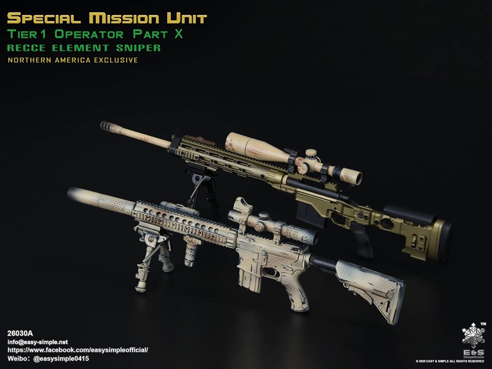 SpecialMissionUnit - NEW PRODUCT: EASY AND SIMPLE: SPECIAL MISSION UNIT PART X RECCE ELEMENT SNIPER 2020 - 1/6 SCALE FIGURE 3028