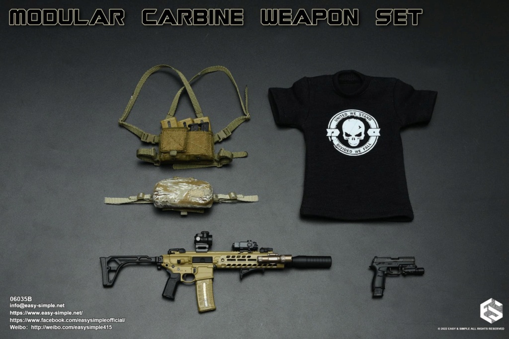 weaponset - NEW PRODUCT: Easy&Simple: 06035 1/6 Scale Modular Carbine Weapon Set (6 STYLES) 31205810