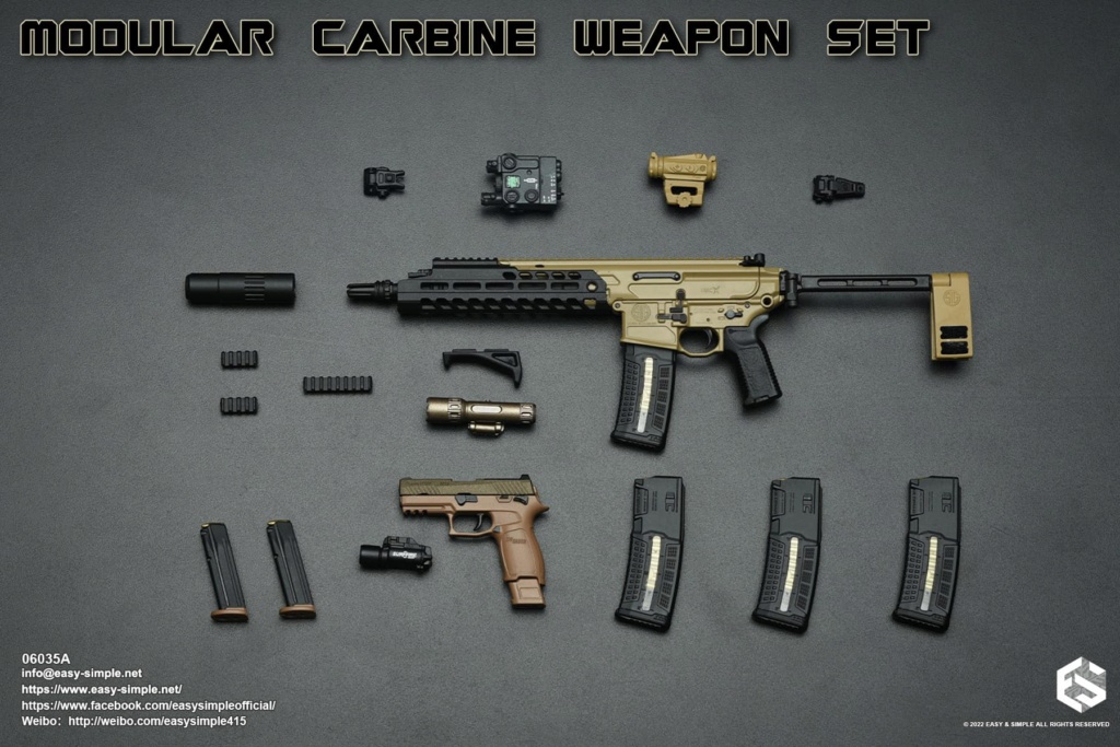 NEW PRODUCT: Easy&Simple: 06035 1/6 Scale Modular Carbine Weapon Set (6 STYLES) 31225810