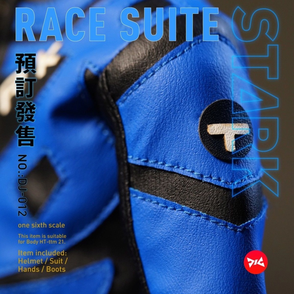 NEW PRODUCT: 1/6 Scale DJ_Custom DJ_012 Tony Race Suit Set (head,helmet,suit) 315