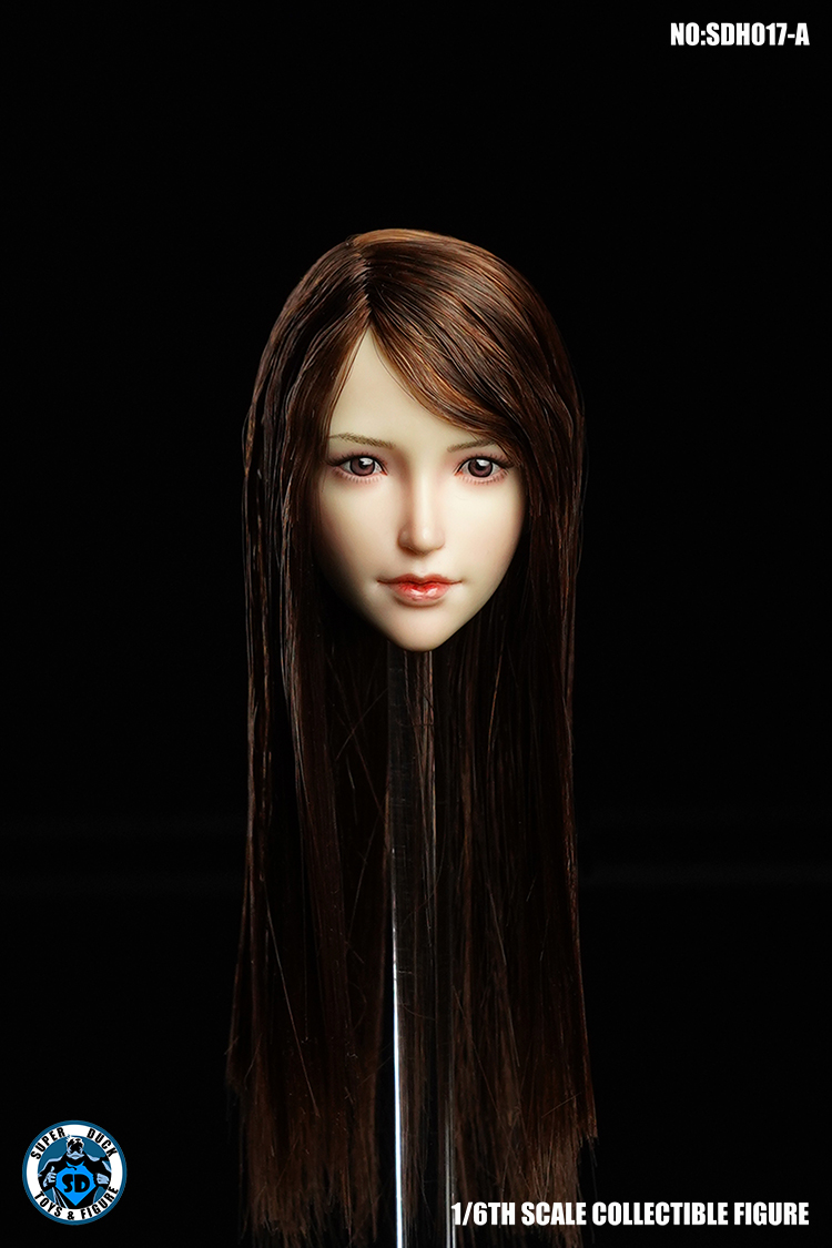 NEW PRODUCT: SUPER DUCK New product: 1/6 SDH017 Female head carving - ABC three models 3173