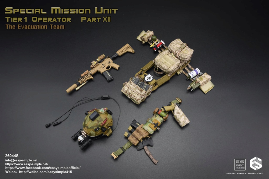 easy - NEW PRODUCT: Easy&Simple: 26044S 1/6 Scale SMU Tier1 Operator Part XII The Evacuation Team 32122