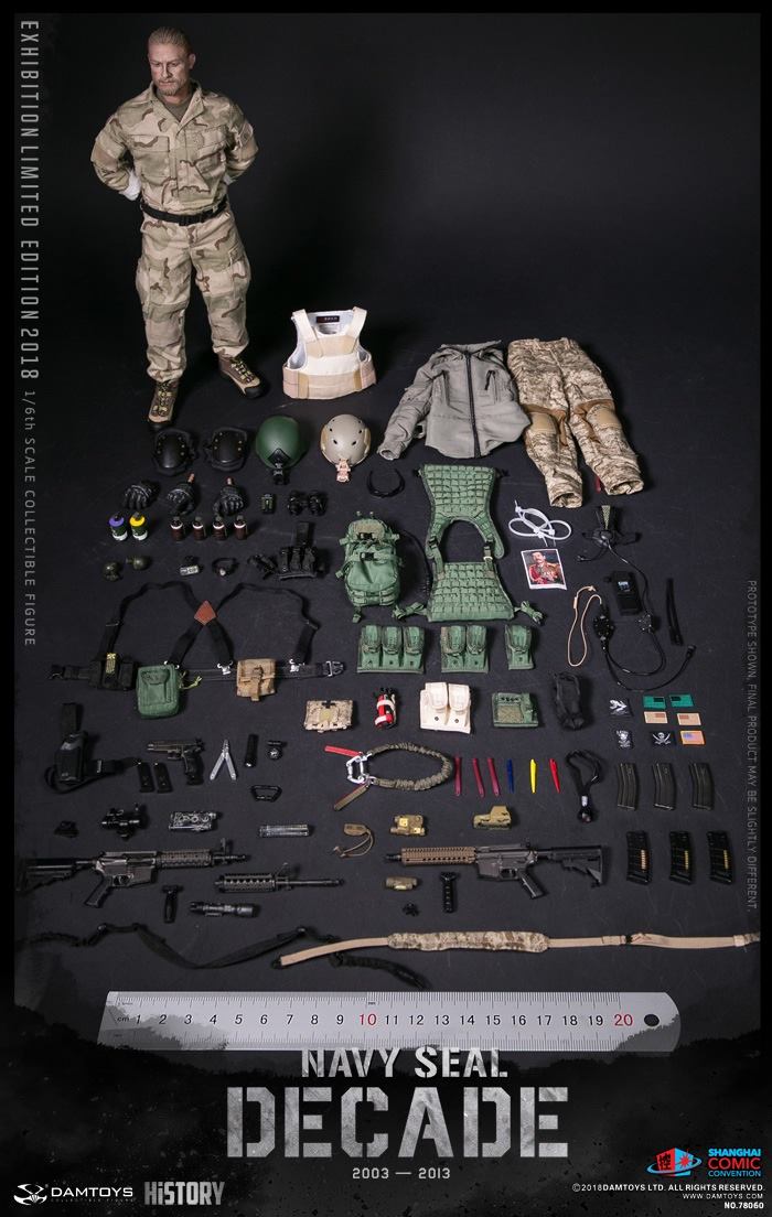 78060 - NEW PRODUCT: Dam Toys 1/6th scale A Decade of Navy Seal 2003-2013 12-inch Military Action Figure 3214