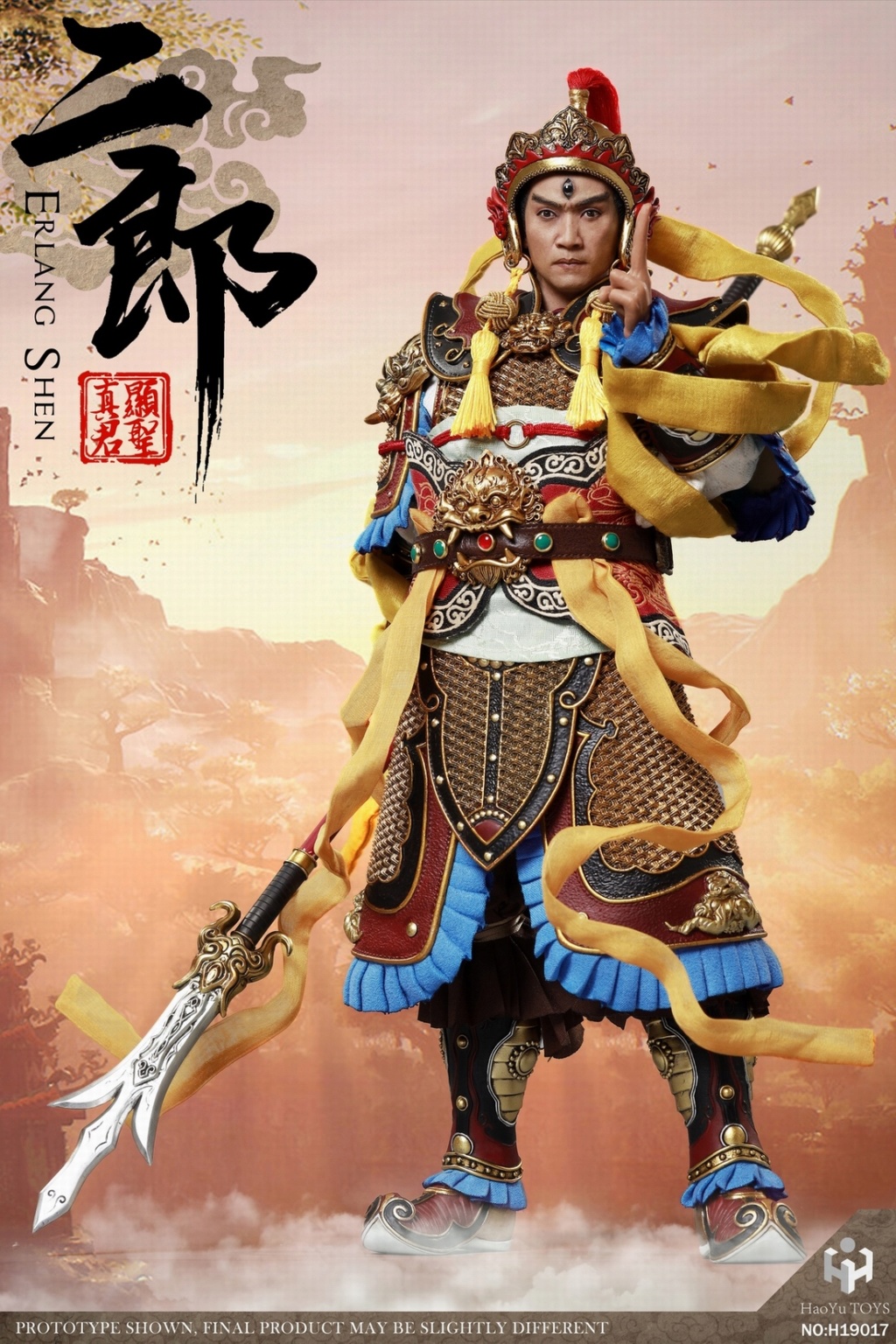HaoYuToys - NEW PRODUCT: HaoYuToys: 1/6 Myth Series - Erlang Xiansheng Zhenjun (Erlang God) Movable Doll - Normal Edition, Deluxe Edition, Platform 3228