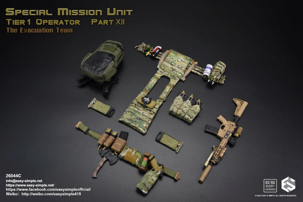 NEW PRODUCT: Easy&Simple: 26044C 1/6 Scale SMU Tier1 Operator Part XII The Evacuation Team 34107