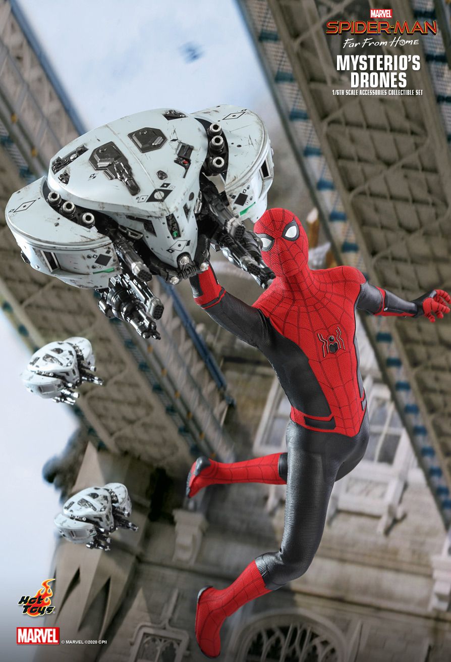 Marvel - NEW PRODUCT: HOT TOYS: SPIDER-MAN: FAR FROM HOME MYSTERIO'S DRONES 1/6TH SCALE ACCESSORIES COLLECTIBLE SET 3427