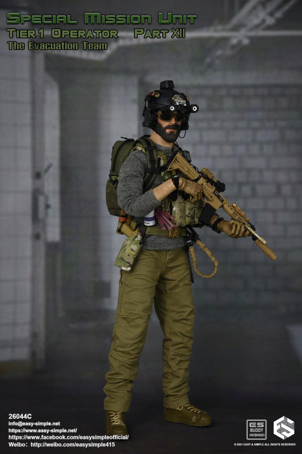 Easy Simple - NEW PRODUCT: Easy&Simple: 26044C 1/6 Scale SMU Tier1 Operator Part XII The Evacuation Team 3600