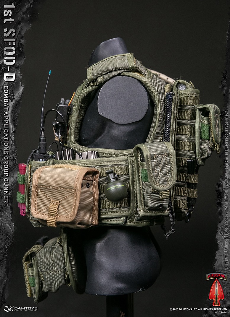 NEW PRODUCT: DAMTOYS 1/6 1st SFOD-D Combat Applications Group GUNNER Action Figure 3615