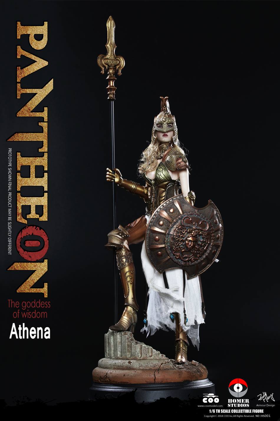 athena - NEW PRODUCT: COO MODEL X HOMER 1/6th scale PANTHEON Athena Goddess of War 12" Collectible Figure 369