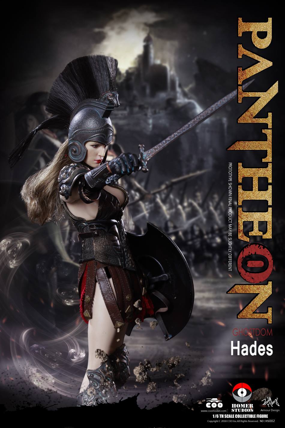 COOModel - NEW PRODUCT: COO MODEL X HOMER 1/6th scale PANTHEON - Hades Goddess of the Underworld 12" Figure 370