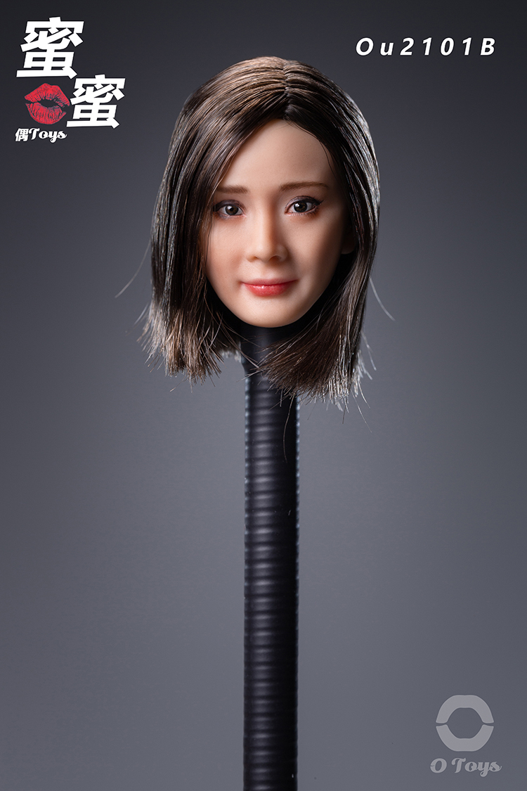 NEW PRODUCT: Even TOYS: 1/6 female head sculpt clothing pendant card #OU2101A/B/C 3704