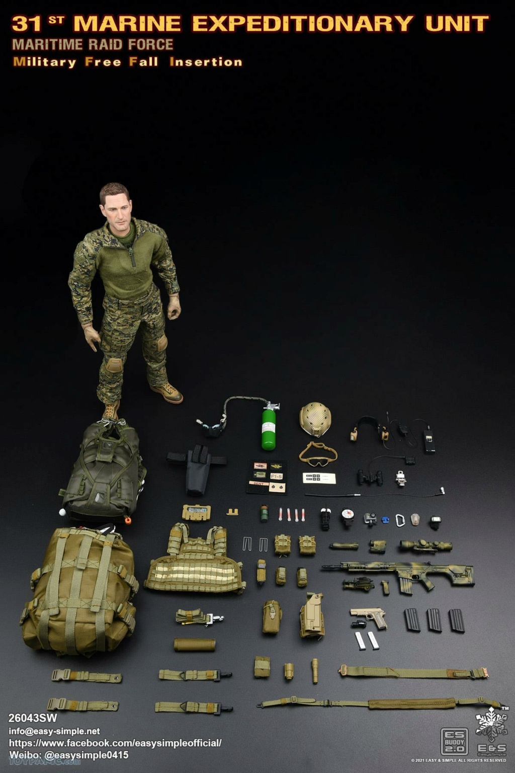 ModernMilitary - NEW PRODUCT: Easy & Simple: 1/6 31ST MEU MRF Military Free Fall Insertion Limited Edition (26043SW) 37202141