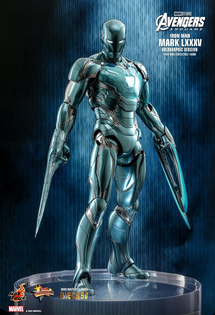 NEW PRODUCT: HOT TOYS: AVENGERS: ENDGAME IRON MAN MARK LXXXV (HOLOGRAPHIC VERSION) TOY FAIR EXCLUSIVE 1/6TH SCALE COLLECTIBLE FIGURE DIECAST 3746