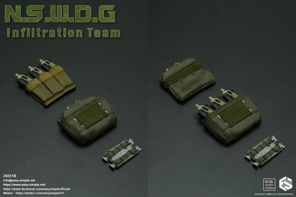 InfilitrationTeam - NEW PRODUCT: EASY AND SIMPLE 1/6 SCALE FIGURE: N.S.W.D.G INFILTRATION TEAM - (2 Versions) 3795
