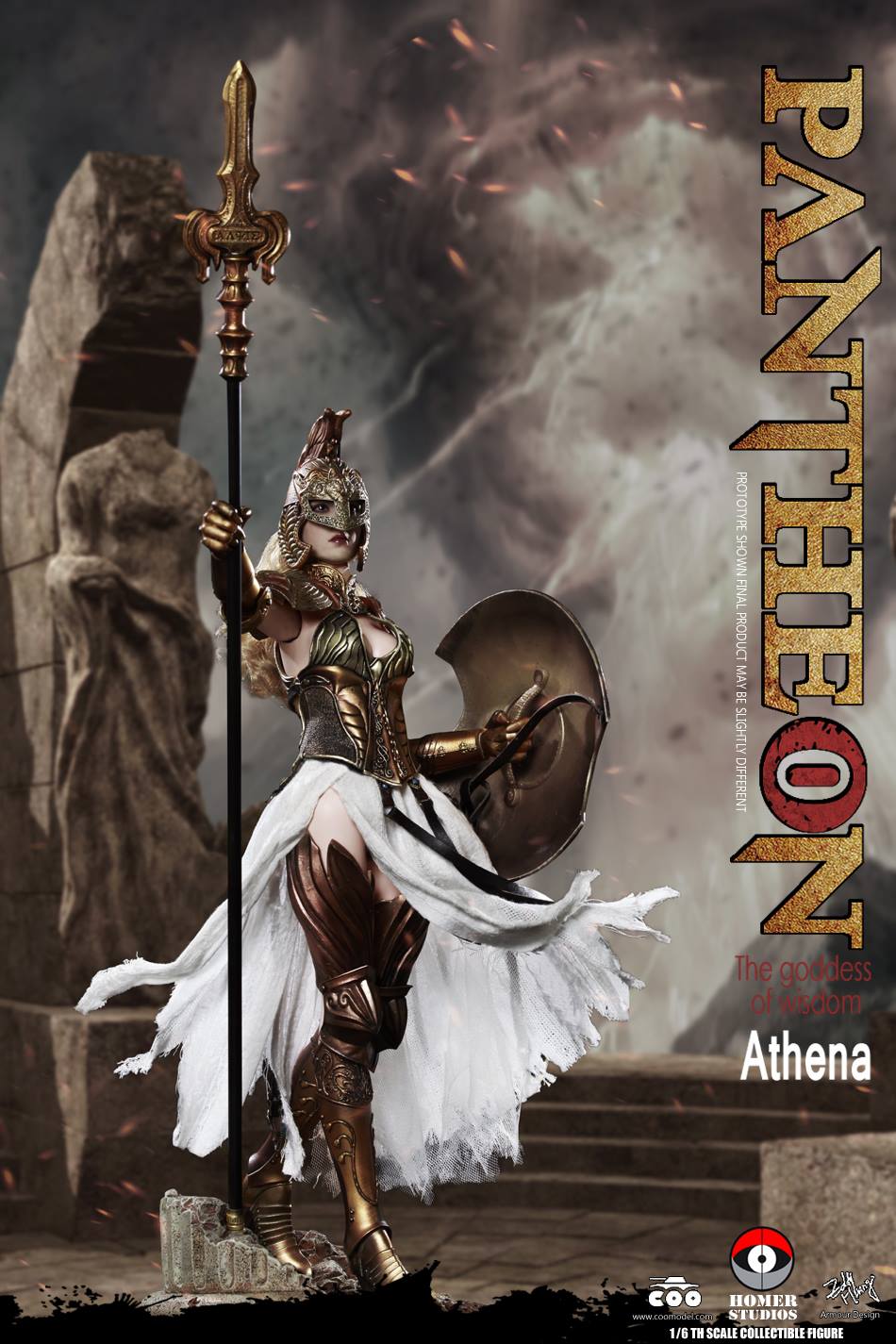 coomodel - NEW PRODUCT: COO MODEL X HOMER 1/6th scale PANTHEON Athena Goddess of War 12" Collectible Figure 3a-110