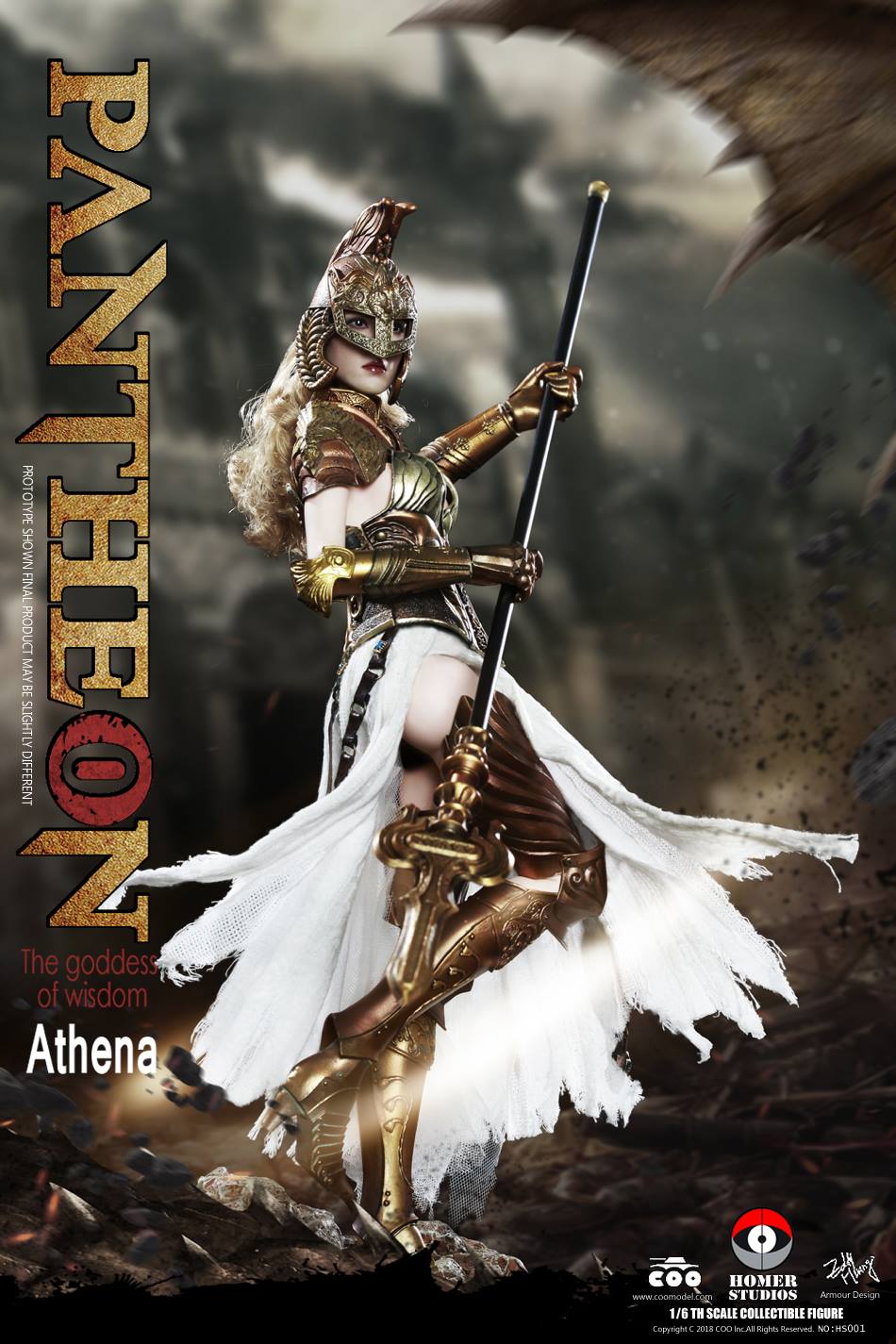 fantasy - NEW PRODUCT: COO MODEL X HOMER 1/6th scale PANTHEON Athena Goddess of War 12" Collectible Figure 3b12