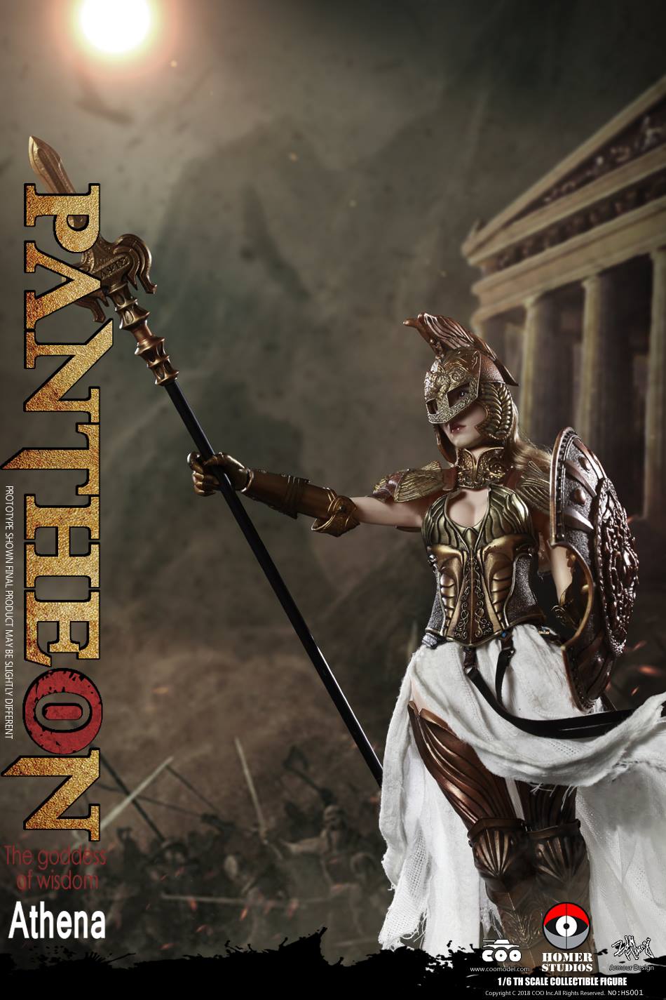 female - NEW PRODUCT: COO MODEL X HOMER 1/6th scale PANTHEON Athena Goddess of War 12" Collectible Figure 3c10