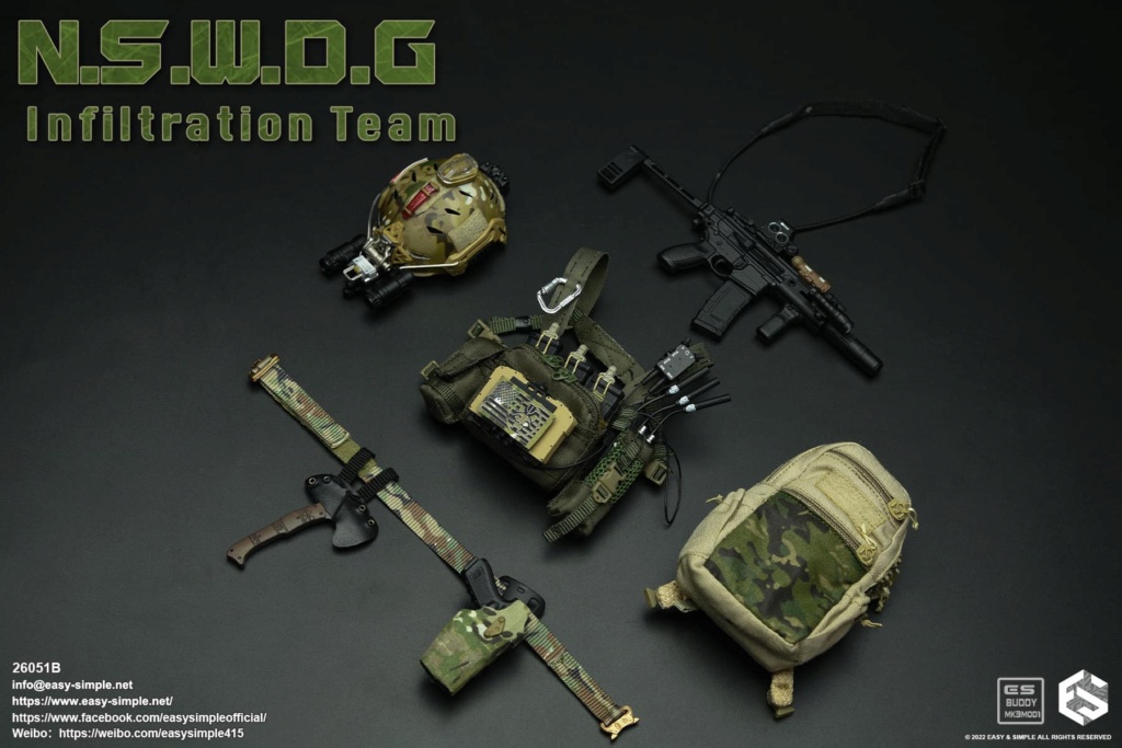 ModernMilitary - NEW PRODUCT: EASY AND SIMPLE 1/6 SCALE FIGURE: N.S.W.D.G INFILTRATION TEAM - (2 Versions) 43121