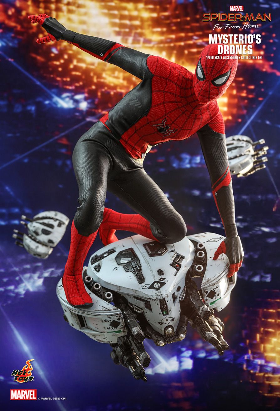 movie - NEW PRODUCT: HOT TOYS: SPIDER-MAN: FAR FROM HOME MYSTERIO'S DRONES 1/6TH SCALE ACCESSORIES COLLECTIBLE SET 4386