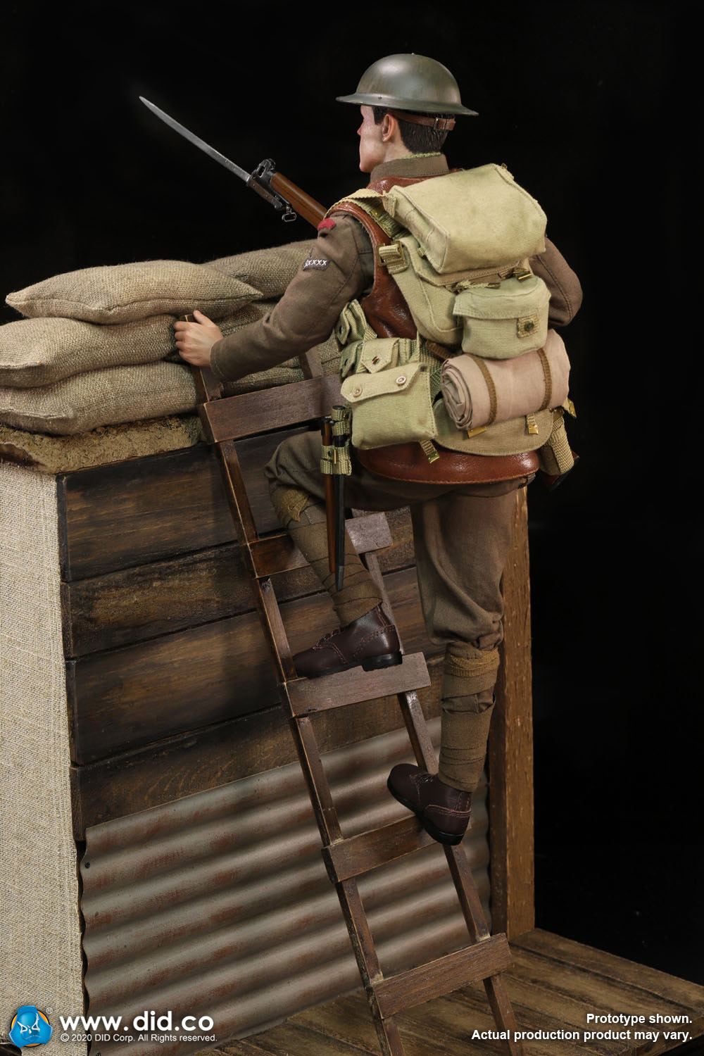 DiD - NEW PRODUCT: DiD: B11011 WWI British Infantry Lance Corporal William & Trench Diorama Set (UPDATED INFORMATION) 4398