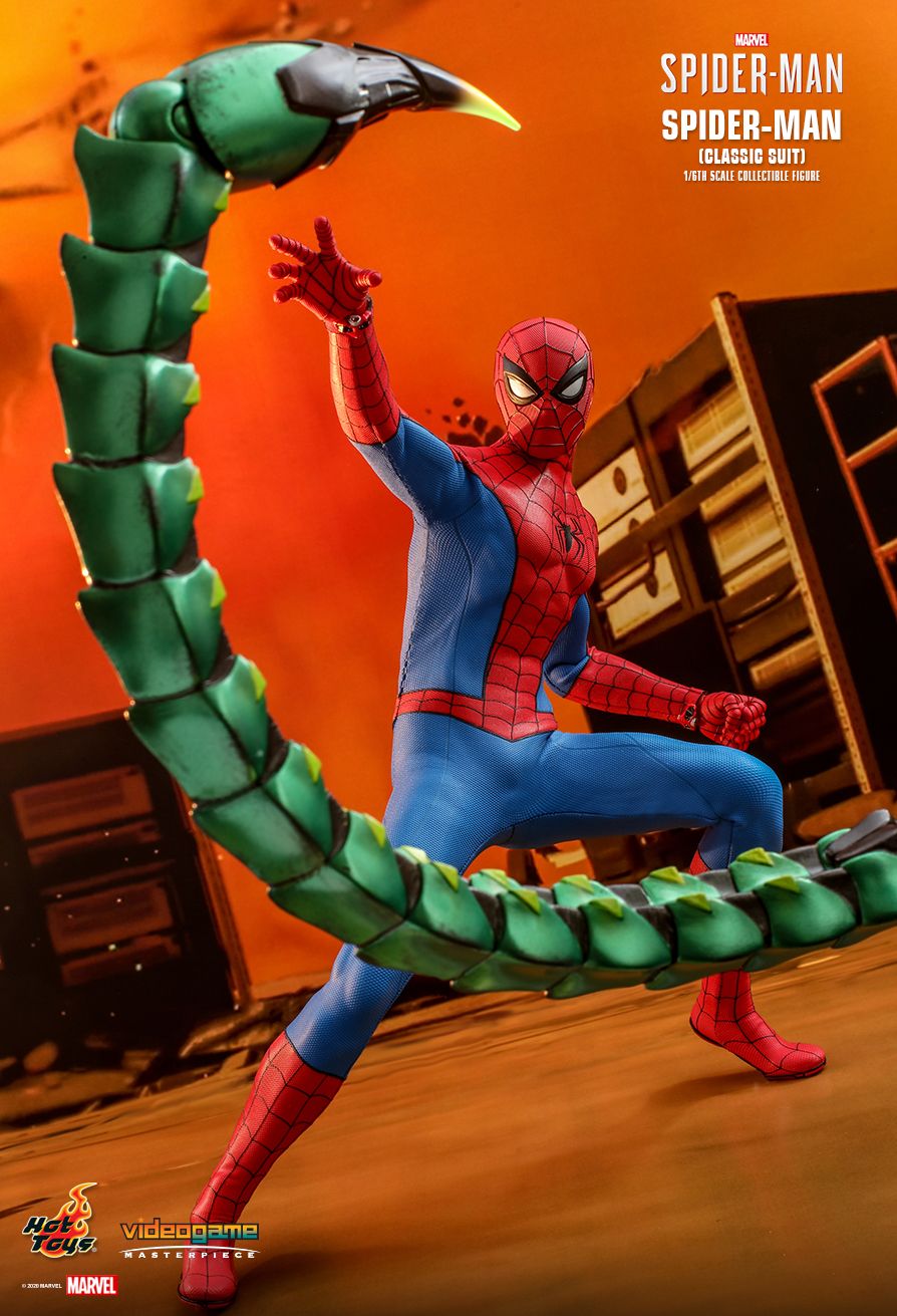 Marvel - NEW PRODUCT: HOT TOYS: MARVEL'S SPIDER-MAN SPIDER-MAN (CLASSIC SUIT) 1/6TH SCALE COLLECTIBLE FIGURE 4438