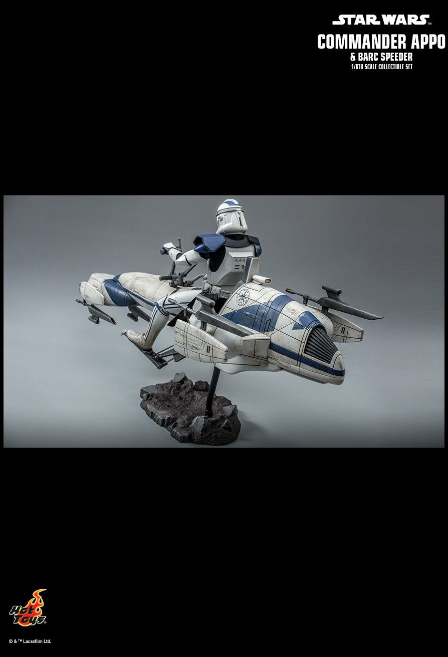 TheCloneWars - NEW PRODUCT: HOT TOYS: STAR WARS: THE CLONE WARS: COMMANDER APPO™ AND BARC SPEEDER™ 1/6TH SCALE COLLECTIBLE SET 4655