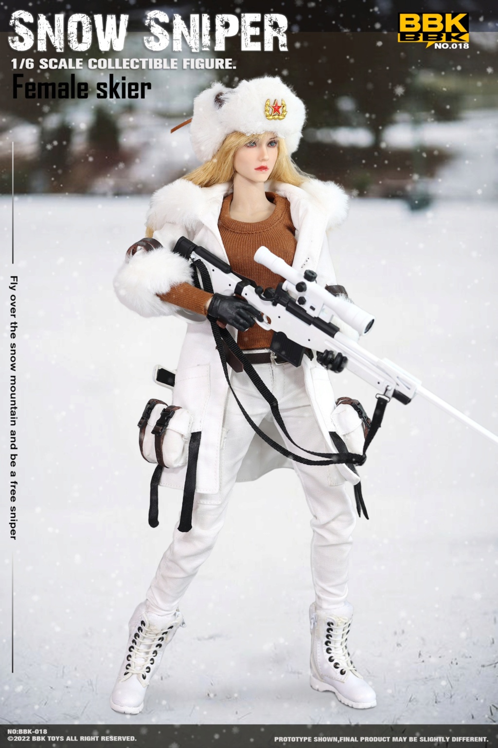 NEW PRODUCT: BBK: BBK018 1/6 Scale Snow Sniper (Female Skier) 4698bf10